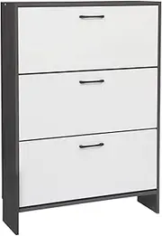[Foret] Slim Shoe Cabinet Storage Rack Organiser Wooden Flip Drawer Footwear Shelf