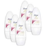 6PK Dove 50ml Clinical Protection Antiperspirant Roll On Deodorant Pomegranate