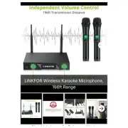 NEW LiNKFOR Wireless Karaoke Microphone System For Parties Events Clubs BBQs