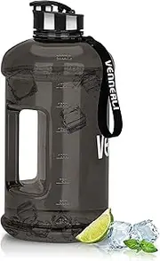 VENNERLI Half Gallon Water Bottle 74 oz Gym Bottle Large Sport Water Jug 2.2 Liter BPA Free Hydro Water Bottle for Yoga Travel Cycling Camping