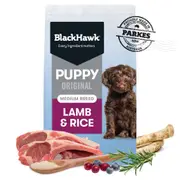 Black Hawk - Puppy - Medium Breed - Lamb & Rice 10kg