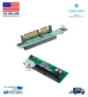 2.5" Female 44 PIN IDE to 7 + 15 PIN SATA Hard Drive Converter Adapter PATA 3.5"