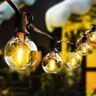 Festoon String Lights Outdoor Garden Globe Ball string Mains Powered lights LED