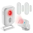 Wireless PIR Motion Detector Alarm Door Chime +2 Magnetic Sensors for Shop Store