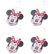 4x Disney Luggage Tag Suitcase Identity Name/Address Label Badge Minnie Mouse
