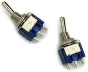 (2 pcs) Wendao MTS-103 AC 125V 6A 3 Pins Toggle rocker Switch ON/OFF/ON SPDT