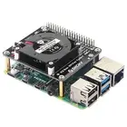 5V GPIO Cooling Fan with LED Light Mini Turbo Fan for Raspberry Pi 4B/3B+/3B A
