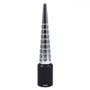 Chrome Spiral Spiked Stubby Aluminum Short Screw In Antenna 4" For Any KIA Model (for: Kia)