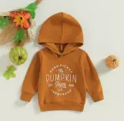 The Pumpkin Patch Handpicked Farm Fresh Kids Fall Season Halloween Hooded Sweats