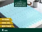 Giselle Bedding Memory Foam Mattress Topper 11-Zone 8cm King