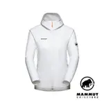 【MAMMUT 長毛象】ACONCAGUA ML HOODED 透氣快乾刷毛連帽外套 白色 女款 #1014-04440