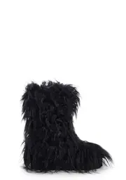 [Current Mood] Night Lurker Fuzzy Slipper Boots - Black