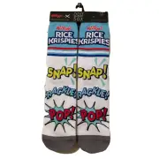 Odd Sox RICE KRISPIES Snap! Crackle! POP! Novelty Crew Socks Fits Sizes 6-13 NWT