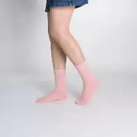 在飛比找momo購物網優惠-【WARX】薄款素色高筒襪-蓮藕粉(除臭襪/機能襪/足弓防護
