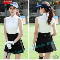 在飛比找蝦皮商城精選優惠-虧本出清👉TTYGJ GOLF新款高爾夫服裝女生無袖拉鏈立領