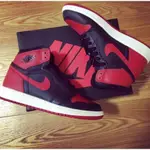 免運 AIR JORDAN 1 RETROHIGHOG “BANNED” 禁穿黑紅一代555088-00