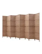 [Artiss] 8 Panel Room Divider Screen 326x170cm Woven Natural