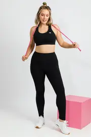 Power Up Cross Back Sports Bra--RUNB-B15259A
