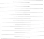 COMPUKAS 20pcs Metal Hanging File Folders File Bars Hanging for Wall Mail Holder Portable Receipt Bar Easy Installation Wide Application