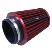 Mini Stack Car Engine Pod Air Filter 3 inch ID Neck- Red End