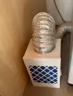 Indoor Dryer Vent Kit, Metal Dryer Vent Box, Safety Vent Flap, Dryer Lint Trap