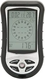 RIZGHWOY Durable Digital Compass 8 in 1 Altimeter Barometer Thermometer for Outdoor, Portable Tool for Backpackers Adventurers