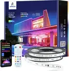Wifi Outdoor LED Strip Lights Waterproof, 65.6Ft Smart LED Outdoor Lights, RGB+I