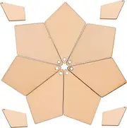 Operitacx 50pcs Women's Geometric Shaped Wooden Earrings Fashion Big Clip Earrings Hoop Ear Accessories Casual Jewelry Party Ear Ornament