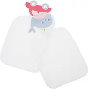 GREENADSCAPE Infant Towel Set 2 Large Back Pads Sweat Absorbent Towels Daily Baby Essentials Comfortable for Children (Random Colours)