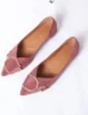 [NC] Pointed Shallow Mouth Single Shoes Women Flat Heel All-Match Gentle Fairy Flat Shoes Female Peas Shoes