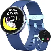 XIULIUU Kids Smart Watch, Fitness Tracker Watch for Kids with Alarm Clock, Stopwatch 19 Sport Modes, Sleep Monitor, Pedometers, IP68 Waterproof Great for Boys Girls Teens 6-14