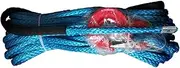 10mm X 30m Blue Recovery Mooring Cable Wire Synthetic Winch Rope with Hook(Orange)