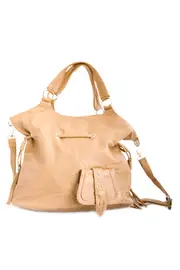 Woven Pocket Drawstring Tassel Bag--ADO-AXC6800