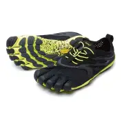 Vibram Fivefingers V-Run Mens Minimalist Running Shoes - Black/Yellow - 45