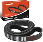A-Premium Engine Serpentine Drive Belt Compatible with Ford, Hyundai, Kia, BMW, Audi & Toyota Cars - Escape, Focus, Mustang, Sonata, Santa Fe, Tucson, Genesis, Azera, Sorento, Cadenza, X5, X3, S4, S6