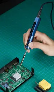TS101 Miniware USB-C Blue Electric Soldering Iron Portable Digital Solder I Tip