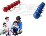 Glugahrif Ladder Golf Balls - Set of 6 Balls with Ladder for Outdoor Interaction Parents and Kids, Portable Practice Tool for Outdoor Activities and Team Building