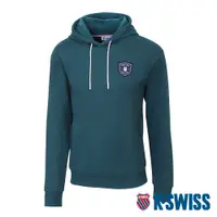 在飛比找蝦皮商城優惠-K-SWISS Hoodie 刷毛連帽上衣-男-深綠