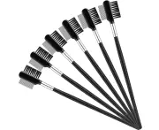 Fun-6 Pieces Tear Stain Remover Comb Double-sided Dog Eye Comb Brush Double Head Grooming Comb Multipurpose Tool for Small Pet Cat Dogs Removing Crust and