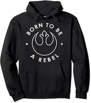 [STAR WARS] Born To Be A Rebel Pastel Font Pullover Hoodie