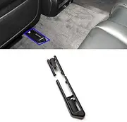 2PCS Front Seat Rail Sliding Track Cover Trim, Interior Seat Rail Trim Sliding Track Bonnet Accessories Replacement for BMW 5 5GT 7 Series F10 F11 F01 F02 F07 2009-2013 (Black, Right Kit)