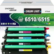 6510 6515 Drum Unit 108R01420 108R01419 108R01417 108R01418 Replacement for Xerox Phaser 6510DNM 6510DN 6510DNI 6510N WorkCentre 6515DNI 6515DNM 6515DN 6515N Printers(4-Pack)
