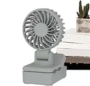 Desktop Small Fan, Usb Rechargeable Portable Quiet Clip Travel Fan, Strong Cooling Wind with Powerful Airflow for Workplace, Home, Beach, 2.36x2.83x4.17 inches