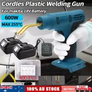 Plastic Welder Gun Hot Stapler Repair Welding Machine Battery Kit + 400 Staples