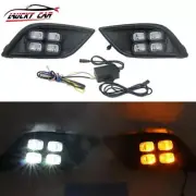 For Chevrolet Sail 2015-2018 LED DRL Daytime Running Light Front Fog Lamps