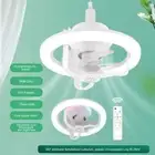 Rotating Ceiling Fan Light Intelligent Fan with Remote Control Led Fan Lights