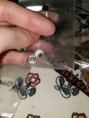 Krystal Eyes Vintage Doll 8mm Blue