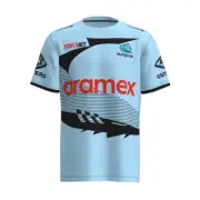 NRL Cronulla Sharks Men's Warm-Up Training Shirt - Sizes M - 3XL