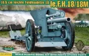 1/72 WW2 Artillery : 10.5cm le.F.H.18/18m Howitzer [Germany] #72216 : ACE