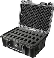 Cavol AC03 Knife Case for 24 Folding Knives Case-IPX7 Waterproof Heavy Duty Pocket Knife Storage Hard Case Box Storage Organizer, Folding Knife Collection Protective Case (Black)